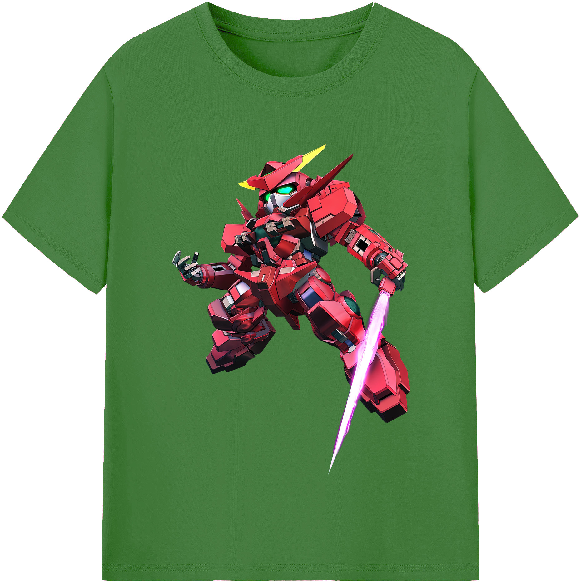 （画像用） 機動戦士ガンダム Mobile Suit Gundam レディースカジュアルプリントTシャツ（綿100％）